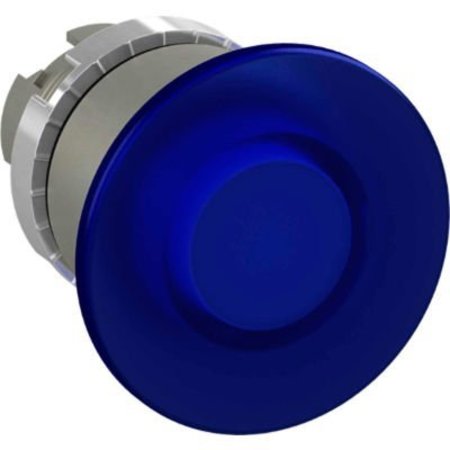SPRINGER CONTROLS CO ABB Illuminated Mushroom Head PB Metal Bezel, 22mm, Blue, P9M-EM4LL P9M-EM4LL